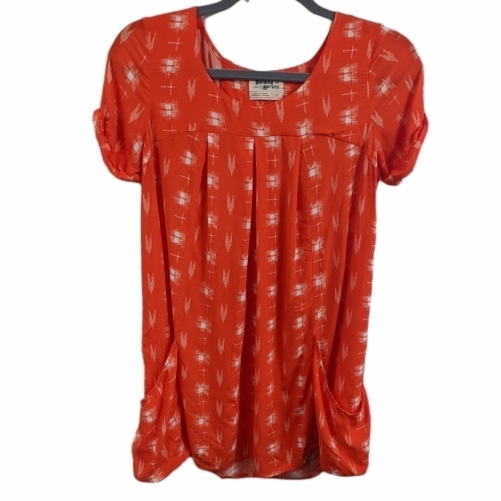 Holding Horses Abstract Patterned Tunic Sz XS